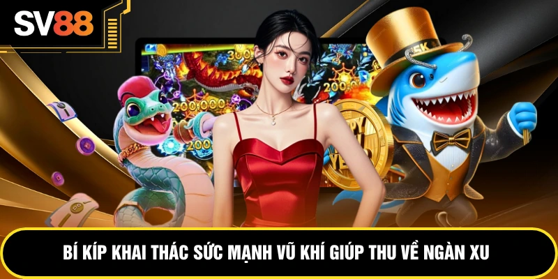 Bí kíp khai thác sức mạnh vũ khí giúp thu về ngàn xu